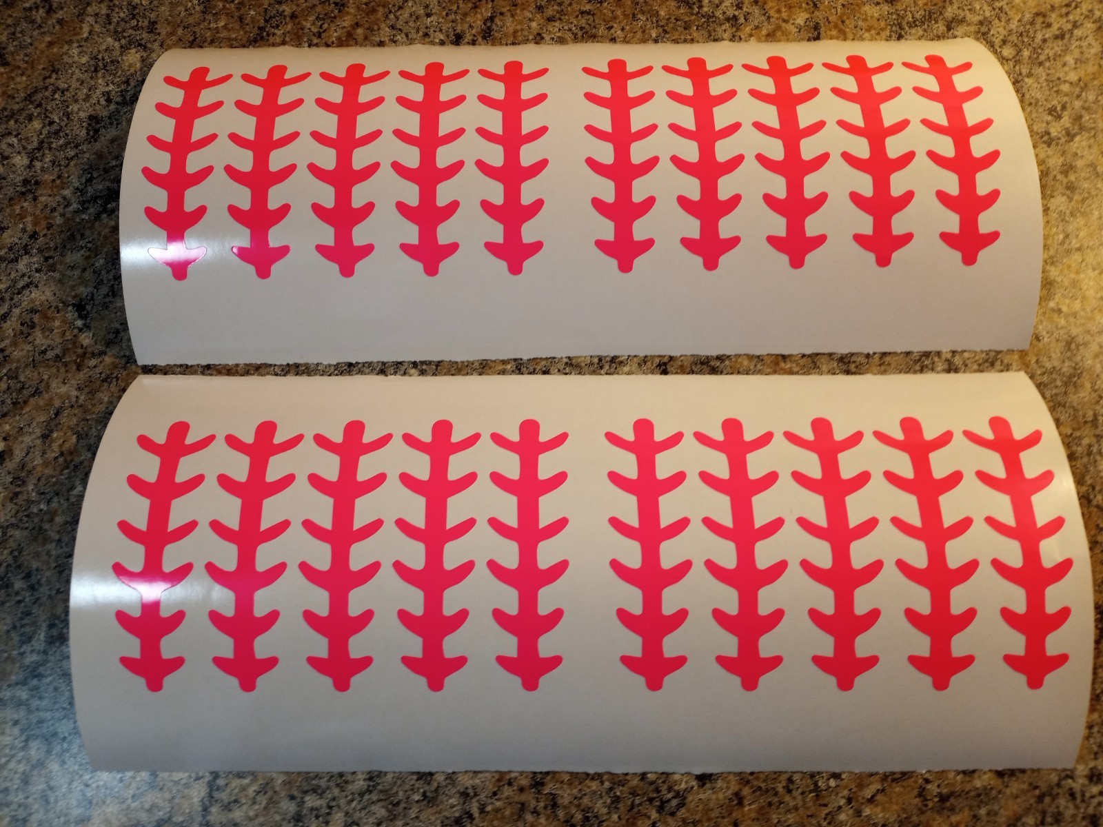 FL HOT PINK KOKANEE Ladderback Die Cut Fishing Lure Tape 6 Sizes