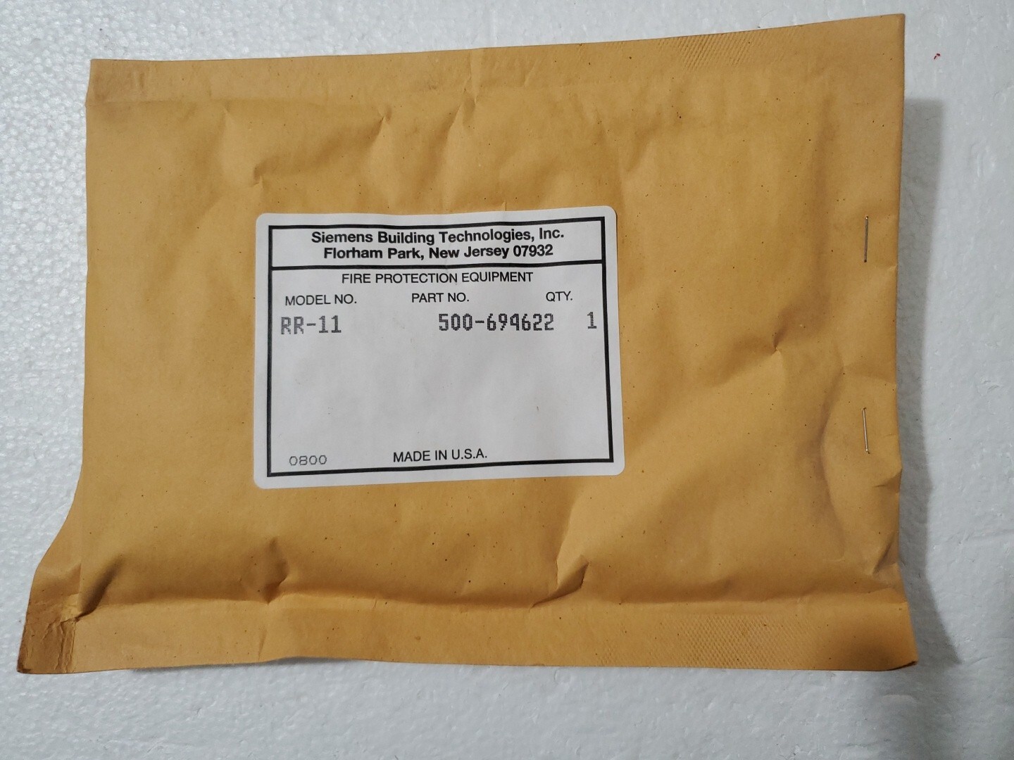 Siemens 500-694622 RR-11 Remote Relay Module 315-094924