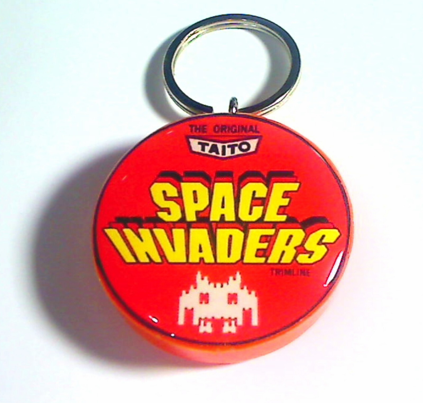 Space Invaders Trimline cabaret Arcade Coin Door Keychain