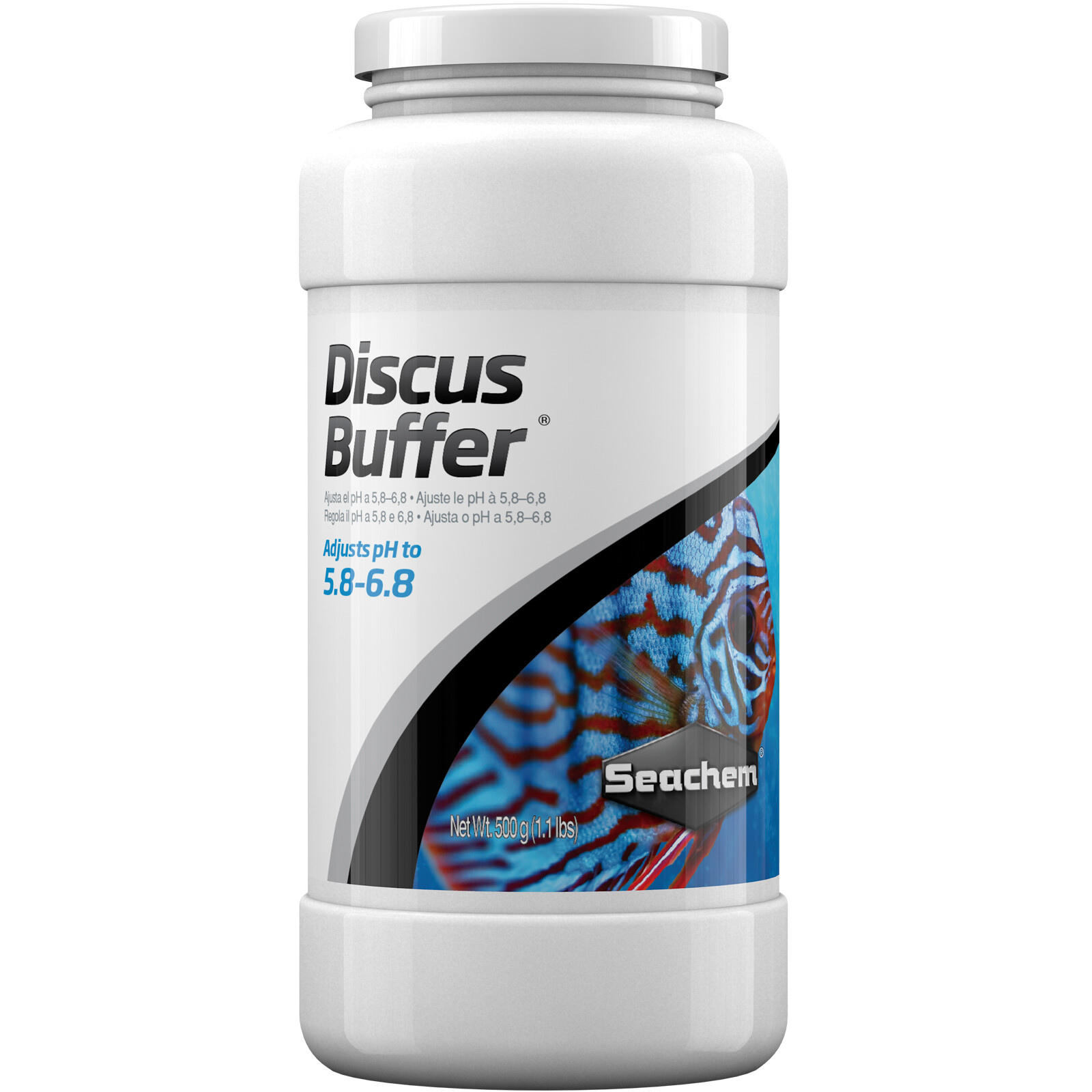 Seachem Discus Buffer 500 grams Adjusts pH to 5.8 - 6.8 Ideal for Discus Fish