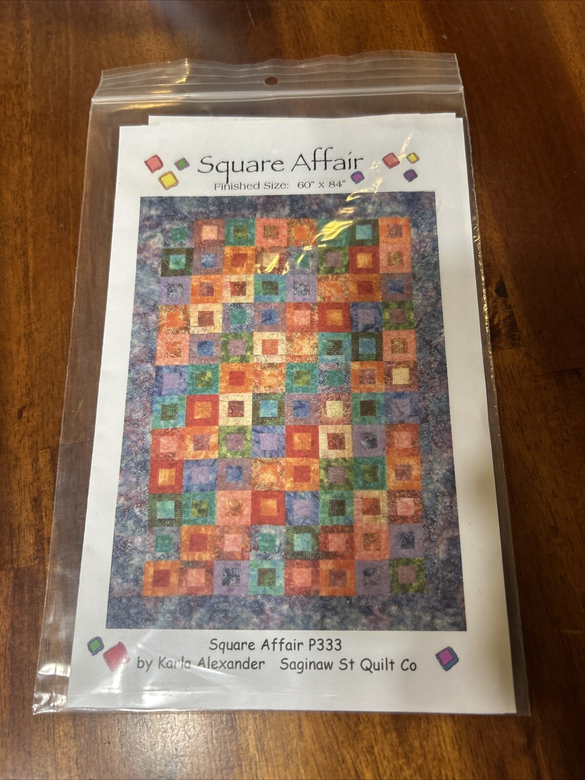 Square Affair Quilt Pattern Saginaw St. Quilt Co. New