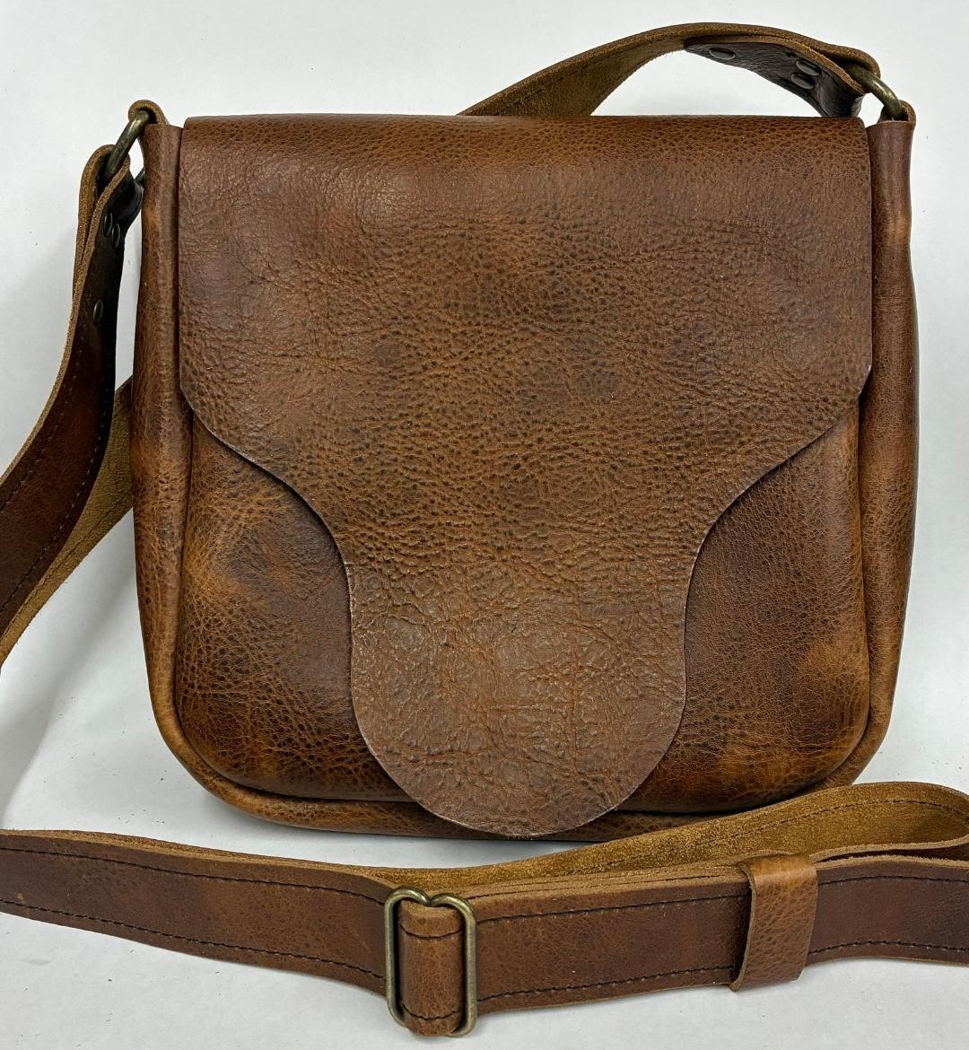 AMERICAN BISON LEATHER BUFFALO MUZZLELOADER POSSIBLES BAG US MADE FREE SHIPPING