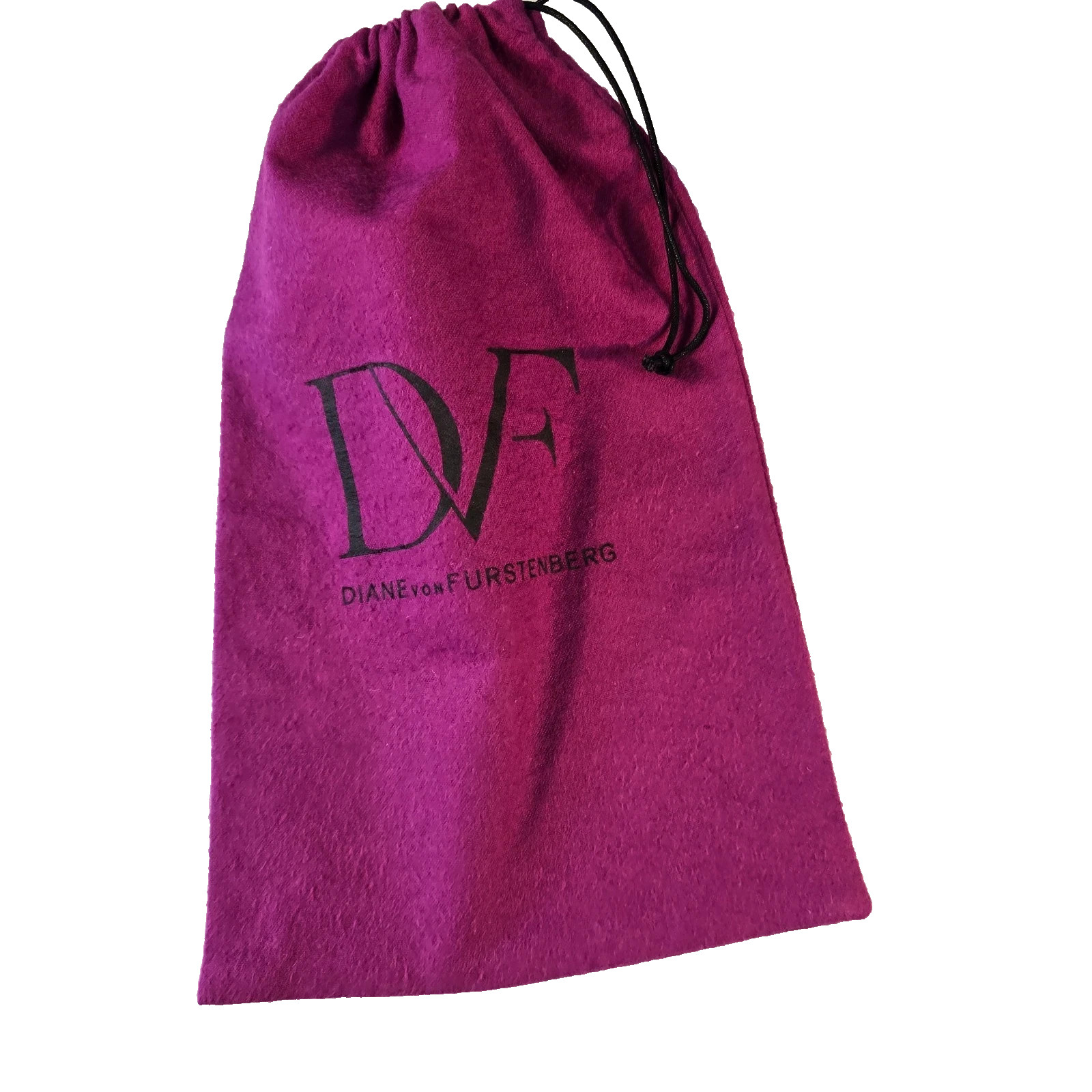 DIANE VON FURSTENBERG Logo Travel DVF Drawstring Dust Bag Purse Handbag Shoes