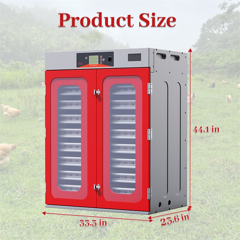 1000-Egg Incubator Digital Hatcher w/ Automatic Temperature & Humidity Control