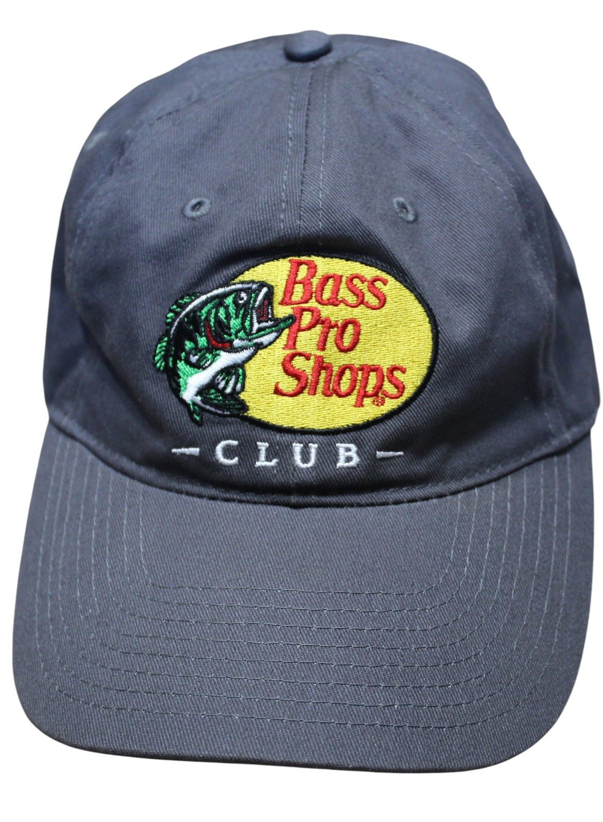 Bass Pro Shops Club Hat Unisex Adjustable Gray Cotton Fishing Cap
