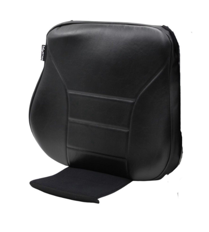 Permobile WheelChair Backrest Cushion 16x25  Black Leather Good Condition