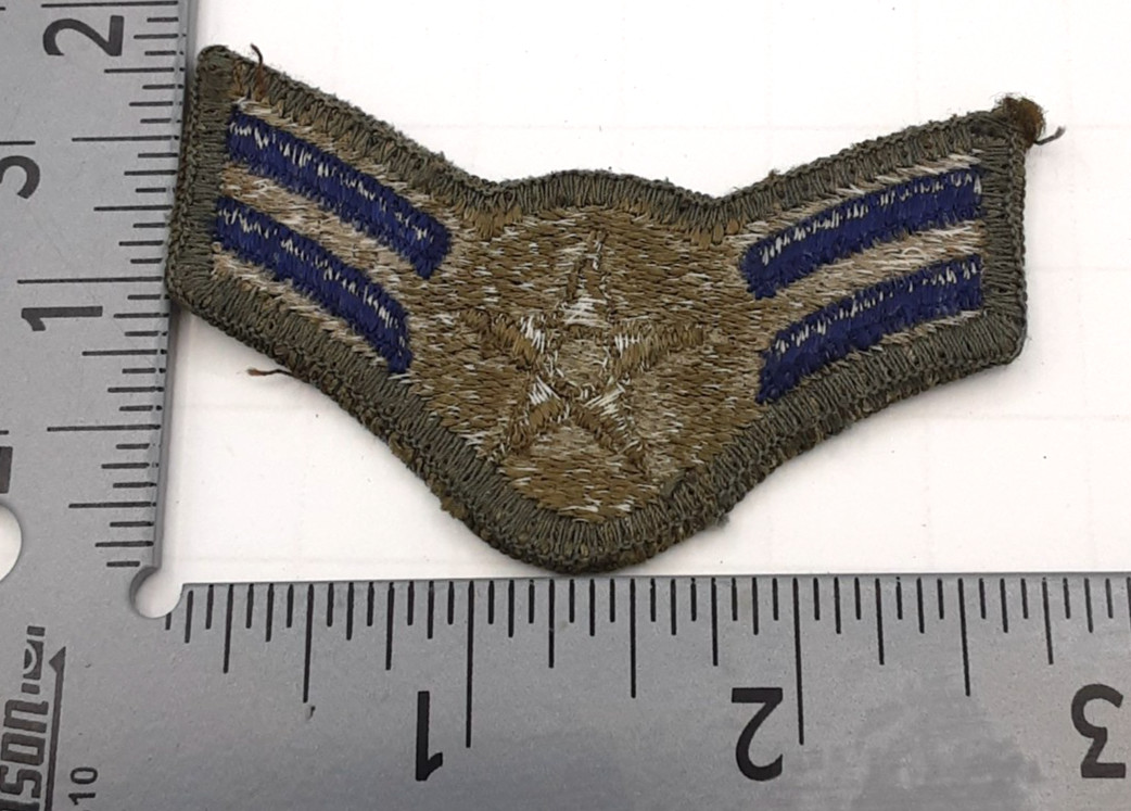 US Air Force Airman First Class Enlisted Rank Patch Subdued USAF 2 7/8 Wide