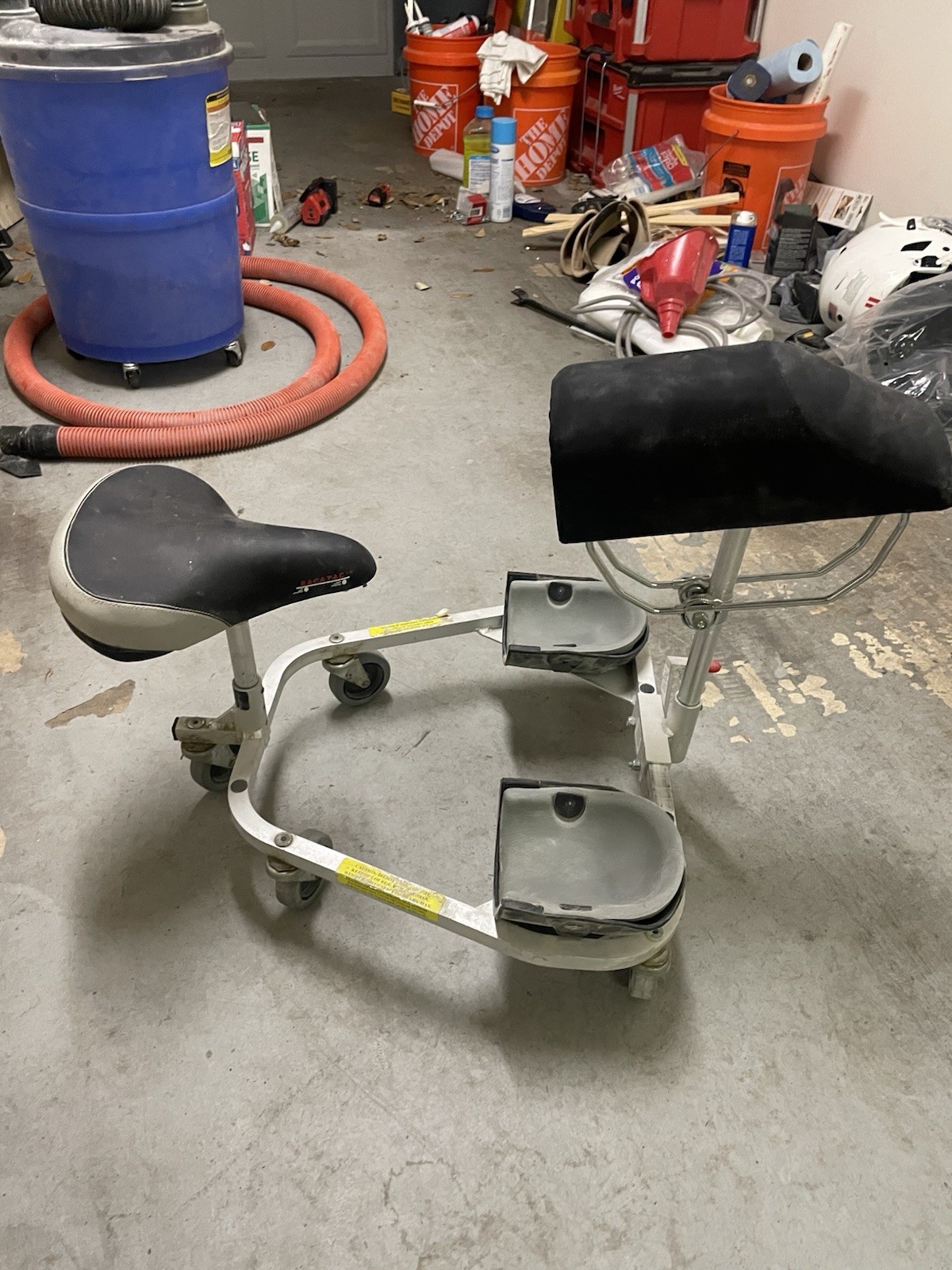 Racatac 01RAC3CS Kneeling/Sitting Creeper w/ Chest Support Floors Drywall Cars