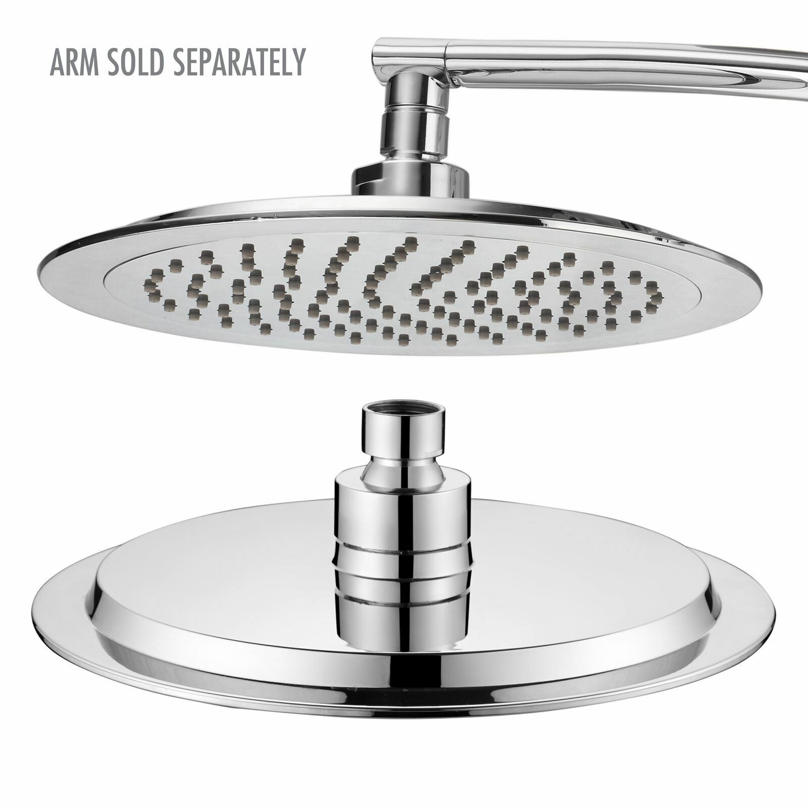 Razor Mega Size 9 Inch Rainfall Shower Head Chrome Face