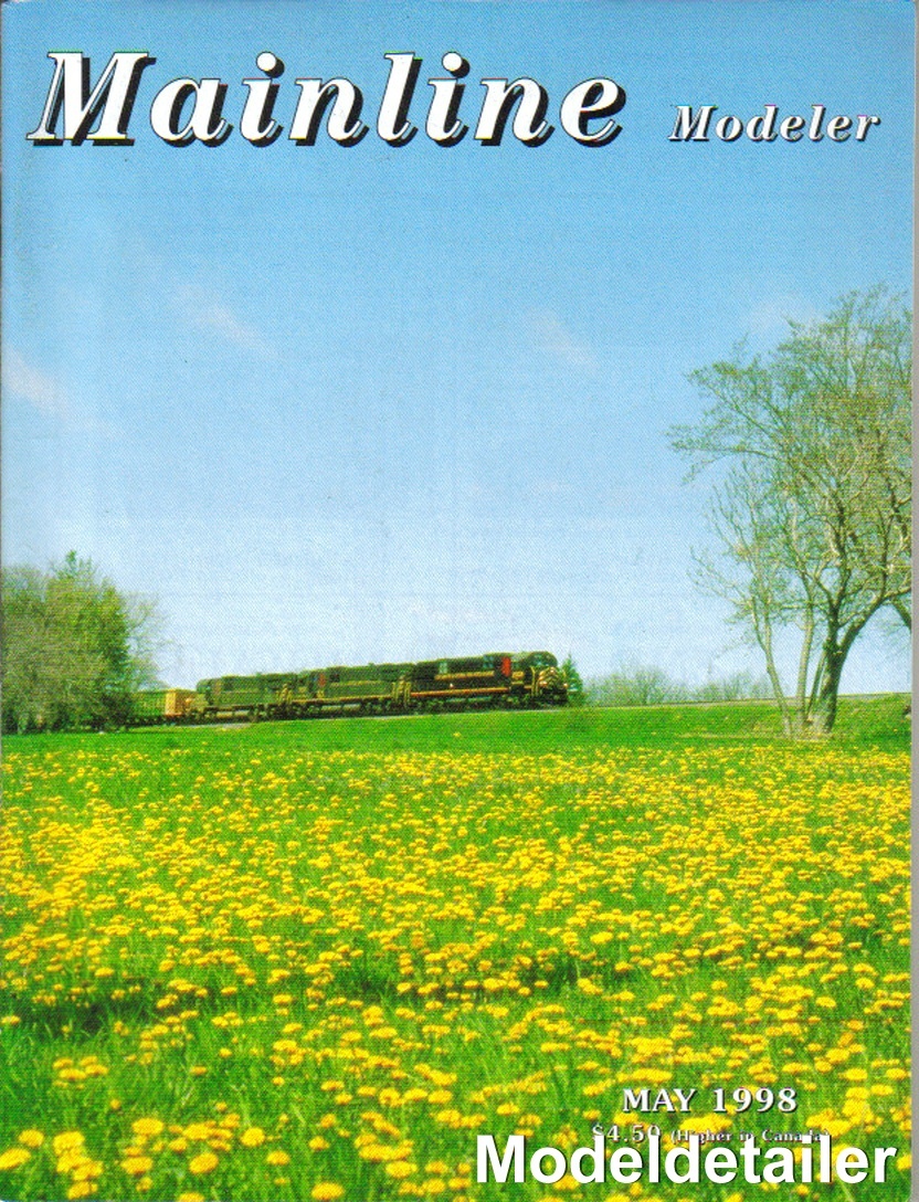 Mainline Modeler May 98 KCS Wallingford Station Drawbridge UP Trestle Santa Fe