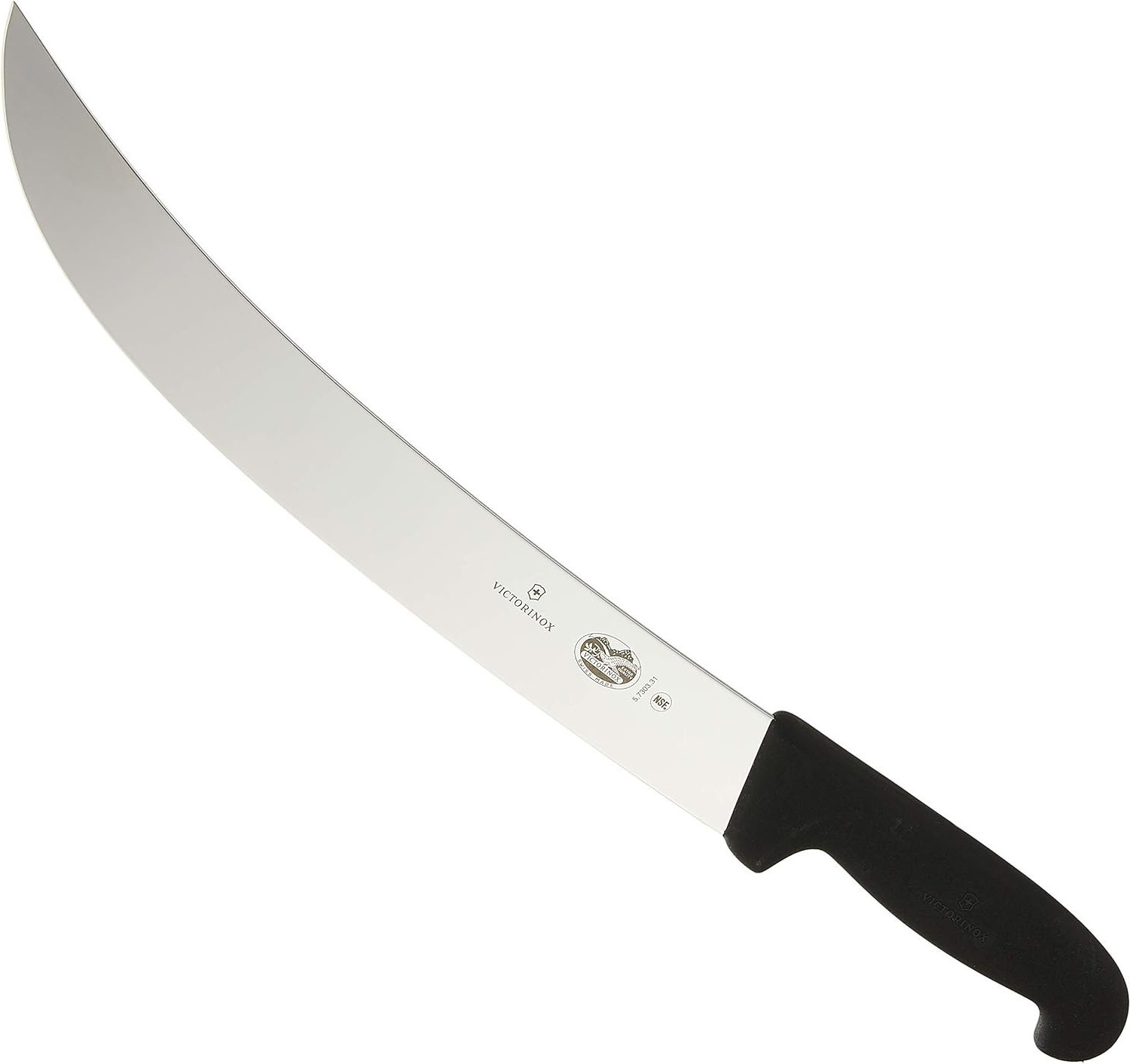 Victorinox Cutlery 12-Inch Cimeter Curved  Knife, with Fibrox Handle Black