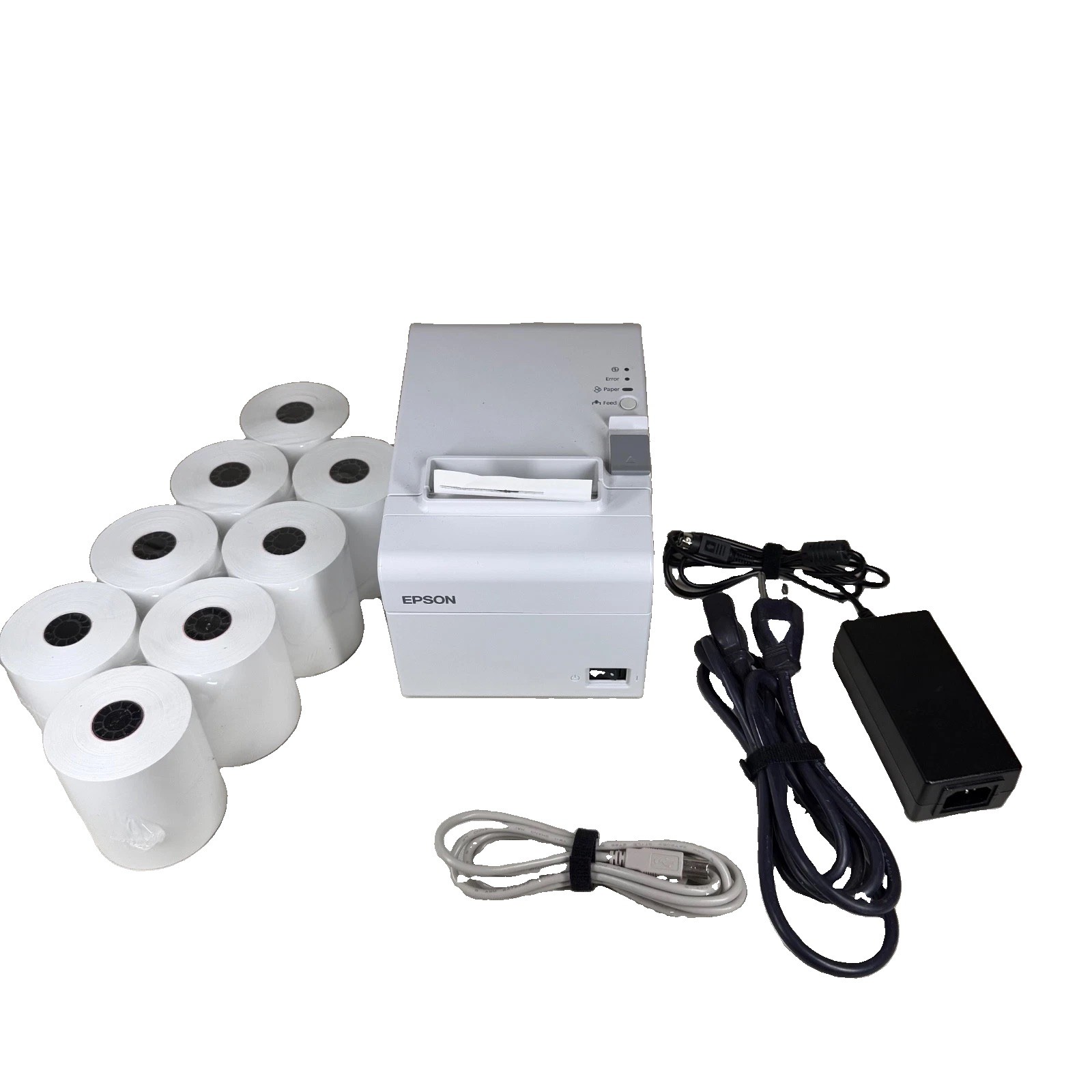 Epson TM-T20II-M Thermal Receipt Printer M267D USB Serial Starter Bundle 3” Roll