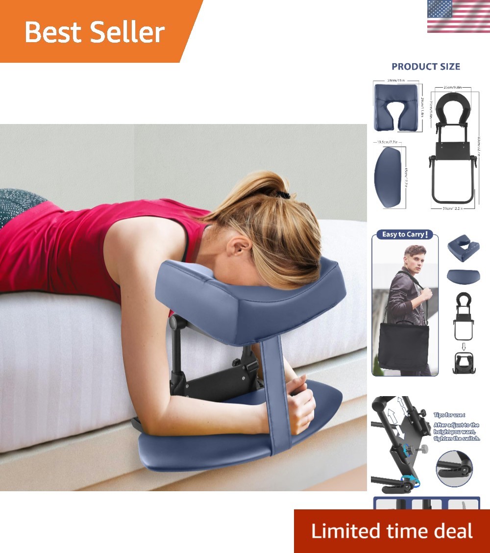 Portable Mattress Massage Cushion Set with Adjustable Cradle & Arm Support, Gray