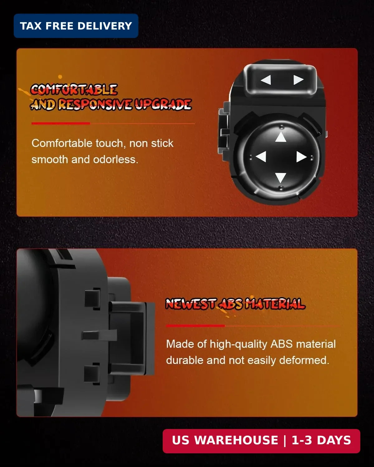 OE Power Mirror Control Switch - Compatible with 2006-11 Chevy HHR & 2004-08 Mal