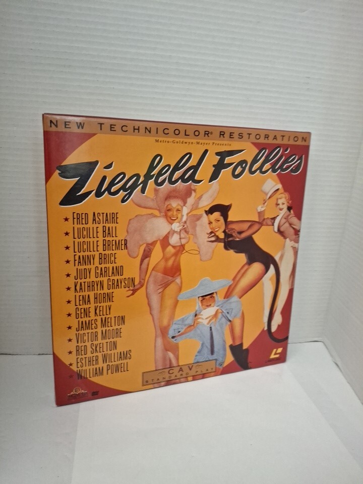 ZIEGFELD FOLLIES (LASERDISC 1946 Lucille Ball Gene Kelly Judy Garland )LIKE NEW