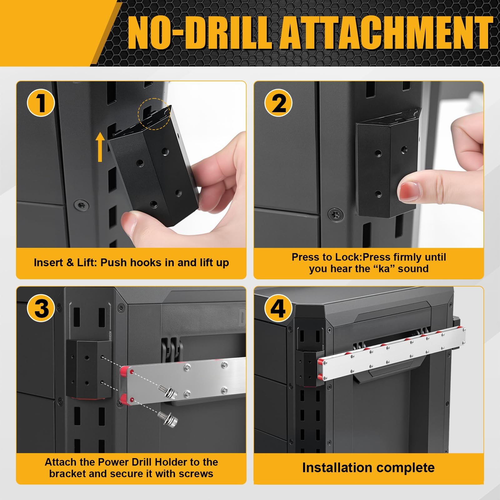 Power Drill Holder Fits for ToughBuilt StackTech Tool , Heavy-Duty Stainless ...