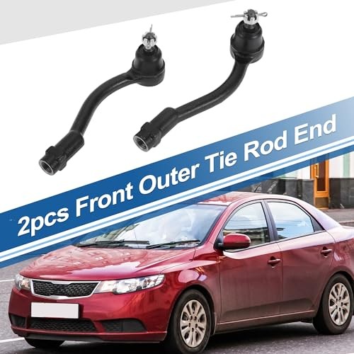 2pcs Front Outer Tie Rod Ends Kit Suspension Steering Tie Rod End for Kia