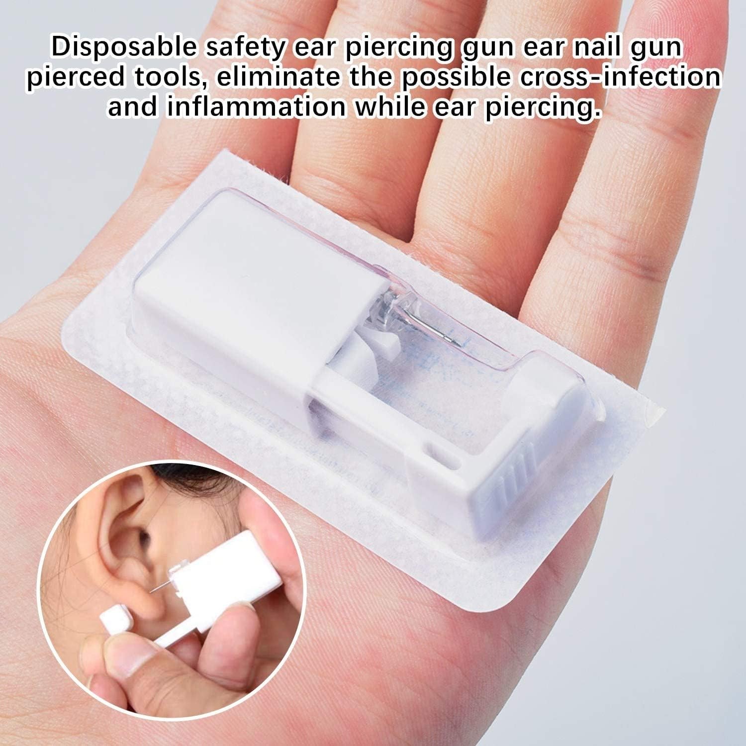 Nose Piercing 2 Pack Self Nose Piercing Kit Unit Disposable Nose Piercin