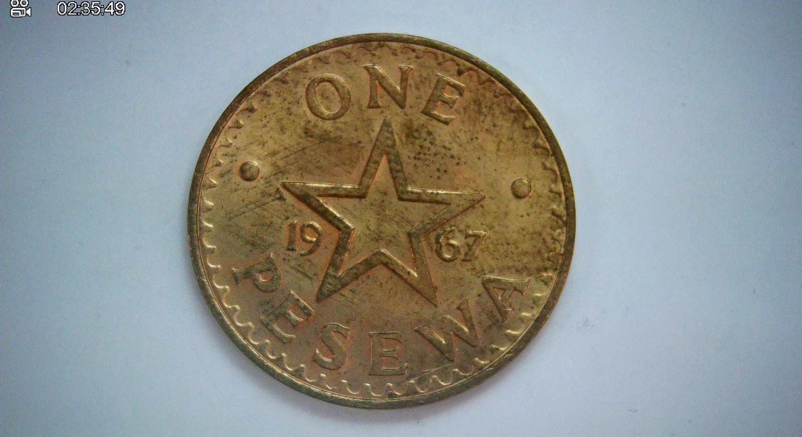 Ghana 1967 1 Pesewa Ghana pesewa (star / drums type) Coin