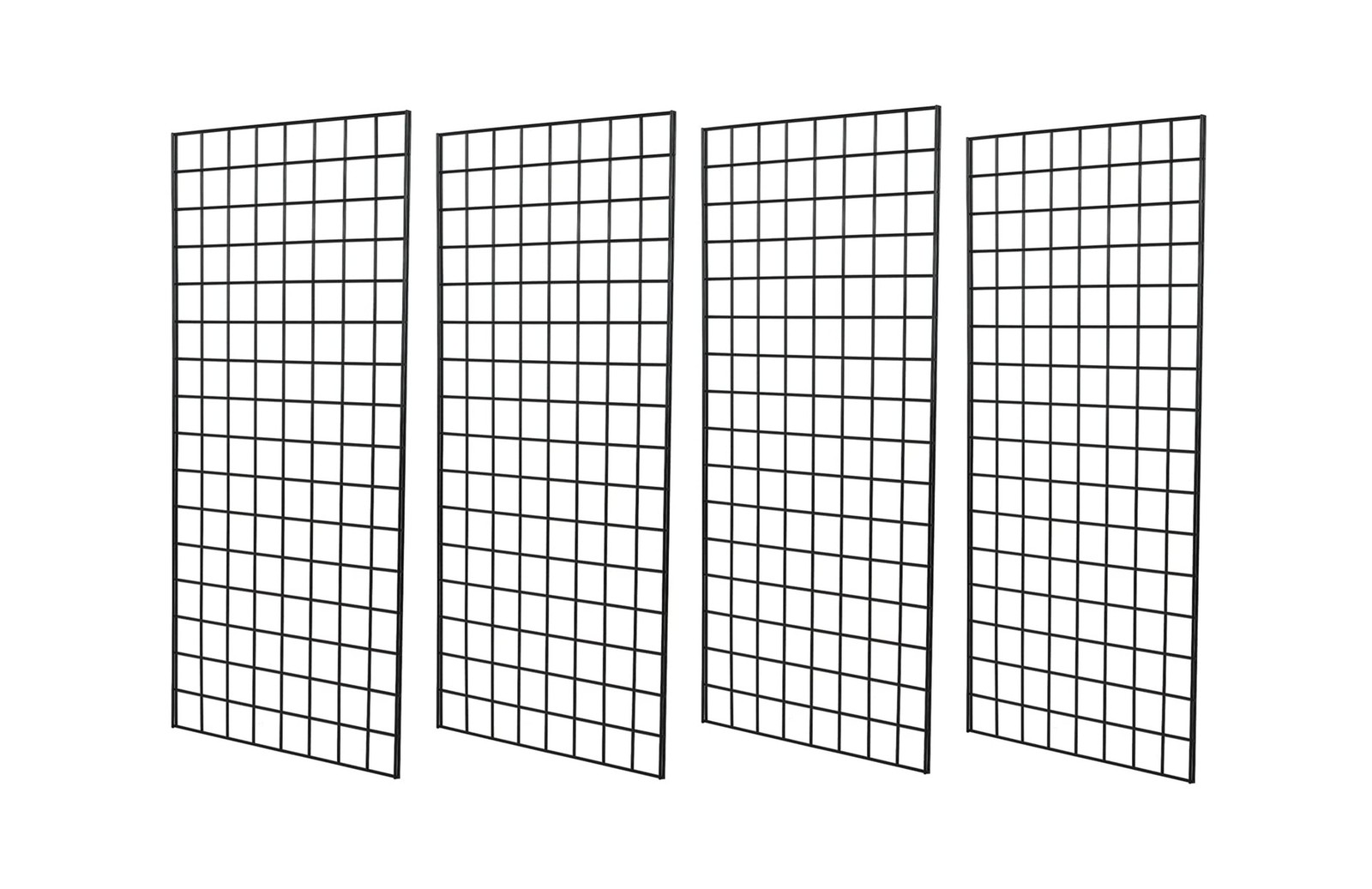 Grid Wall Commercial Grade Grid Panel Heavy Duty for Retail Display, 2' W x 4...