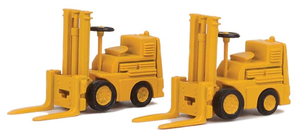 Walthers SceneMaster 4164 HO Scale Forklifts 2-Pack - Yellow