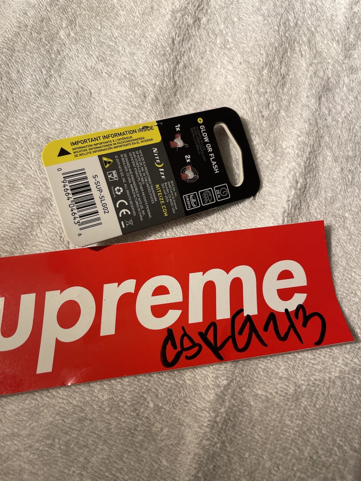 SUPREME SpotLit LED Keychain Brand NEW