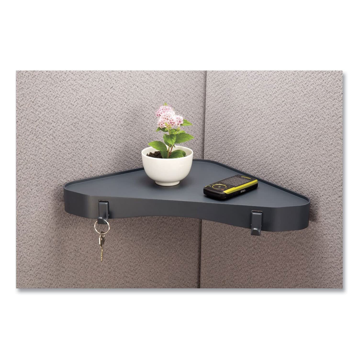 Verticalmate Corner Shelf Slate Gray 29322 14-1/2 x 10 x 1-1/4 inches