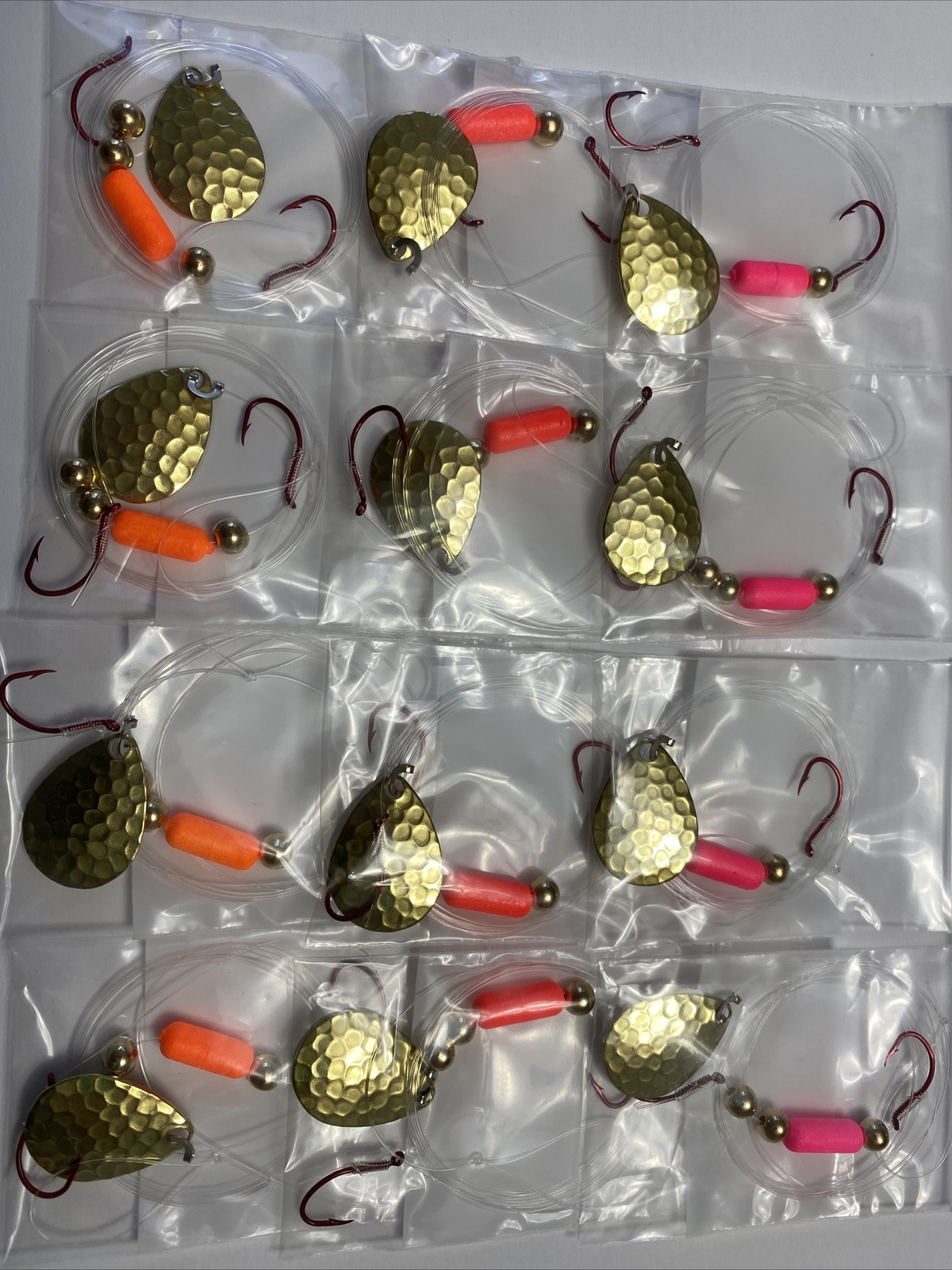 12 Spinner Floater Rigs Leech Minnow Crawler Harness Walleye, Colorado Blades