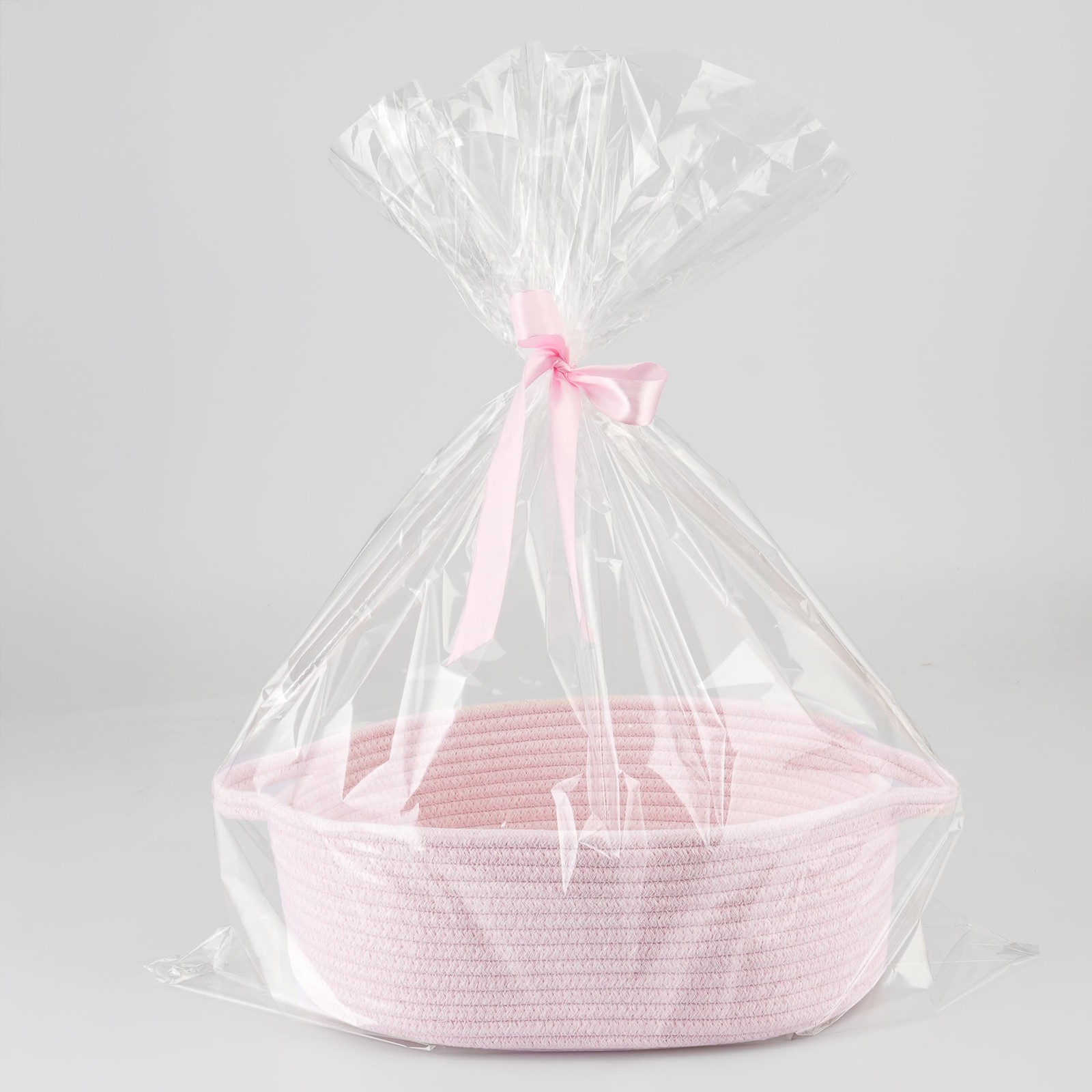 JUNBOLE Baby Gifts Basket Empty with Gifts Bag and Ribbon13”x10”x5” Gift Bask...