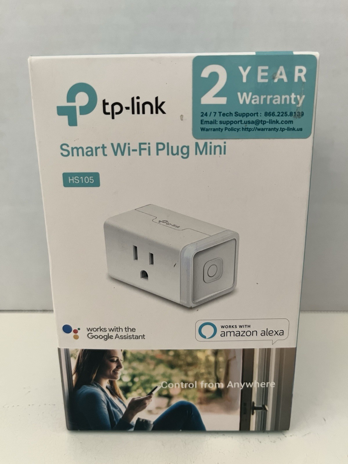 KASA SMART WiFi PLUG MINI TP-LINK HS105 alexa echo google assistant