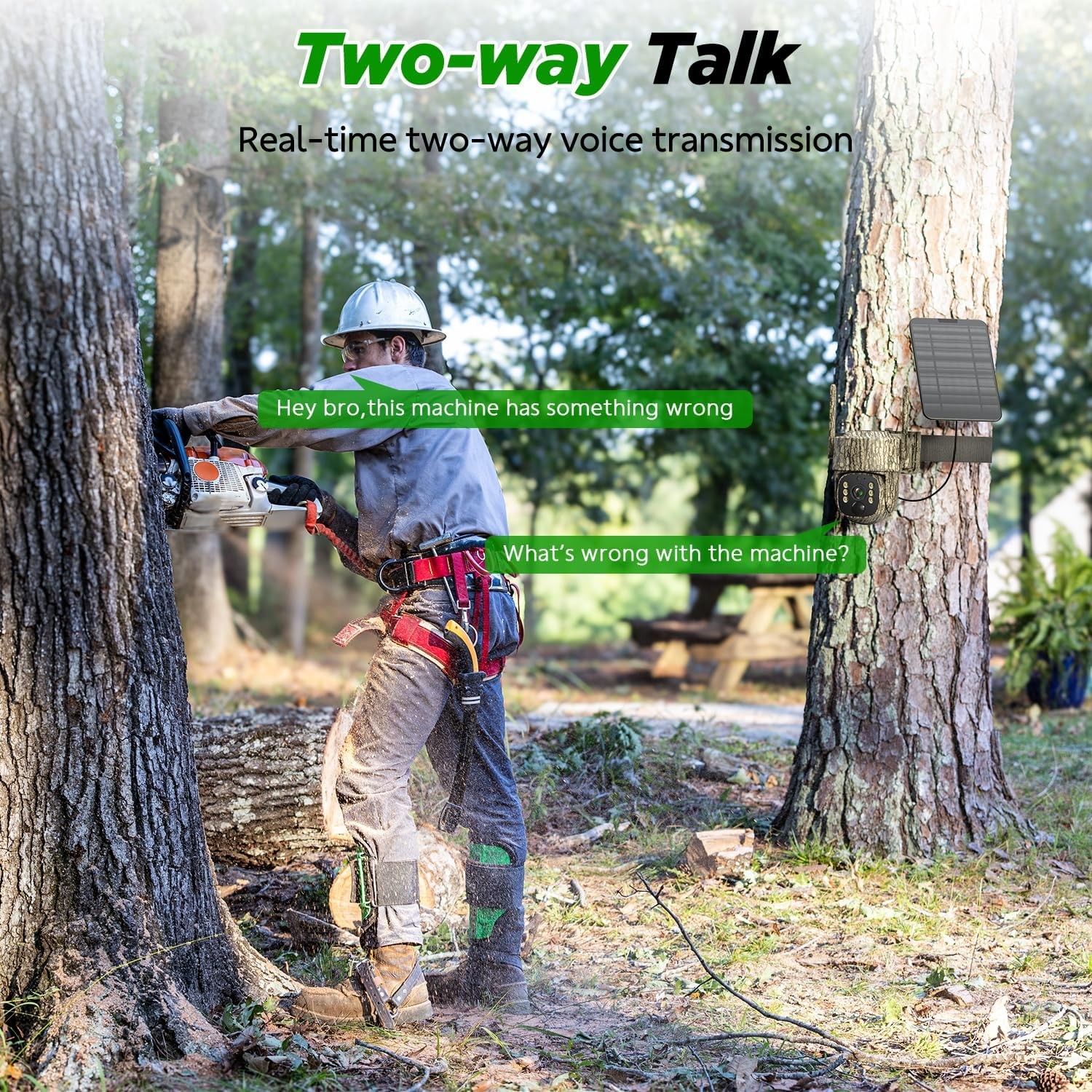 4G Cellular Trail Camera with SIM Card 360° View Live Streaming 4W Solar Panel