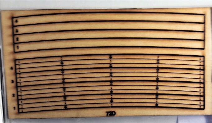 MRGS O 3-rail 72" Wood Railroad Crossing for Atlas curved sectional (6062) track