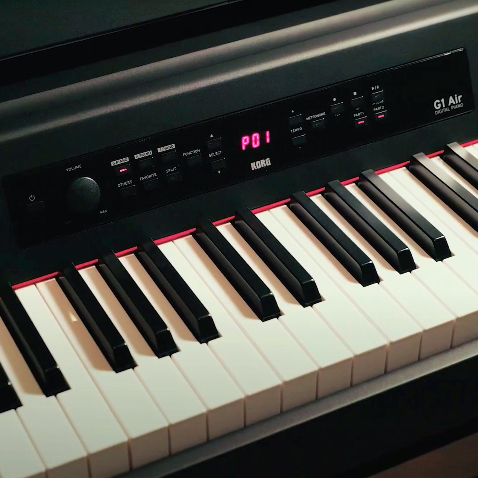 Korg G1B Air Digital Piano - Brown COMPLETE HOME BUNDLE PLUS SUB