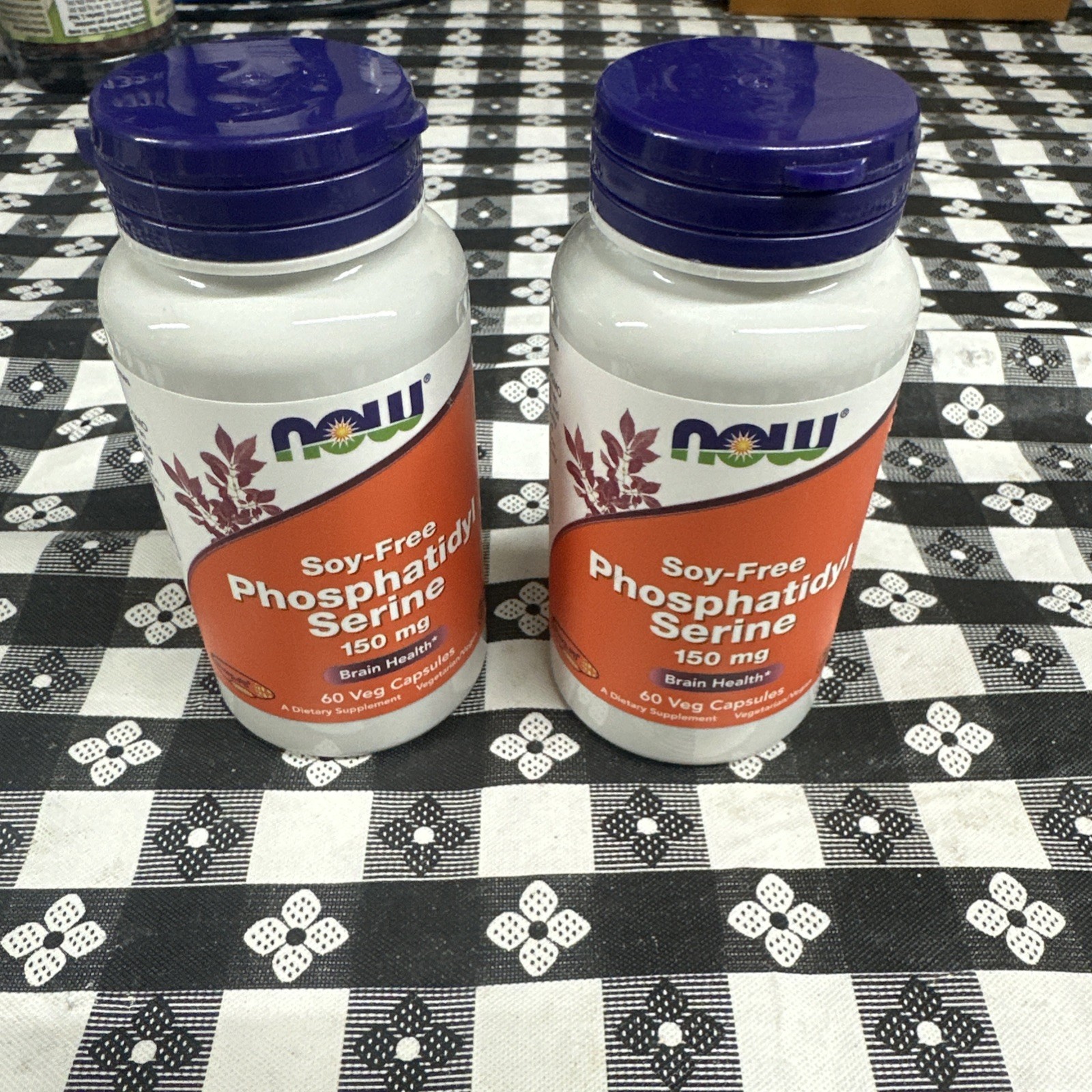 2 Pack, NOW FOODS Phosphatidyl Serine Soy-Free 150 mg 60 Veg Capsules, BB: 05/27