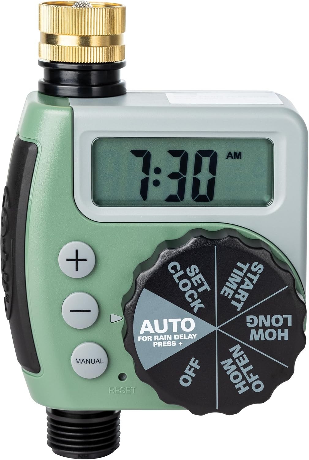 One Outlet Single-Dial Hose Faucet Timer - Easy Programmable - For Garden Wat...
