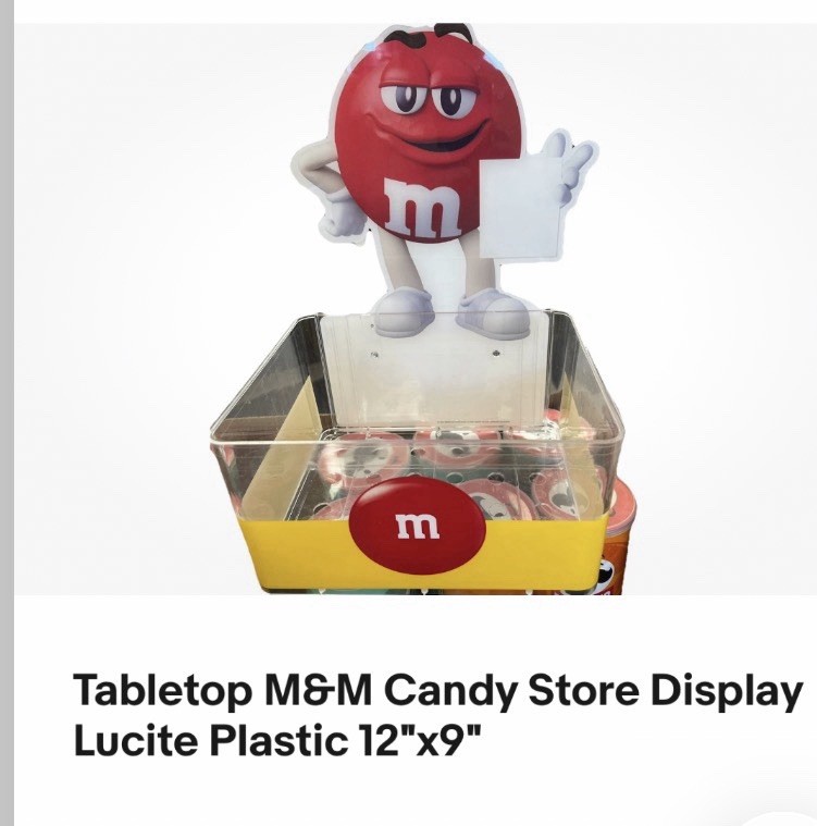 mm candy display Holder Plastic