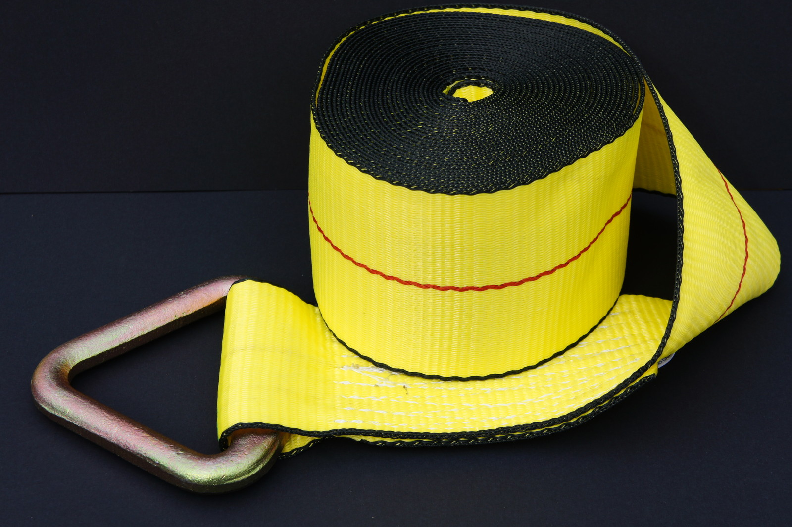 (6) 4" x 30' Winch Straps D V Ring Tie Down Strap Flatbed Truck Trailer Binder