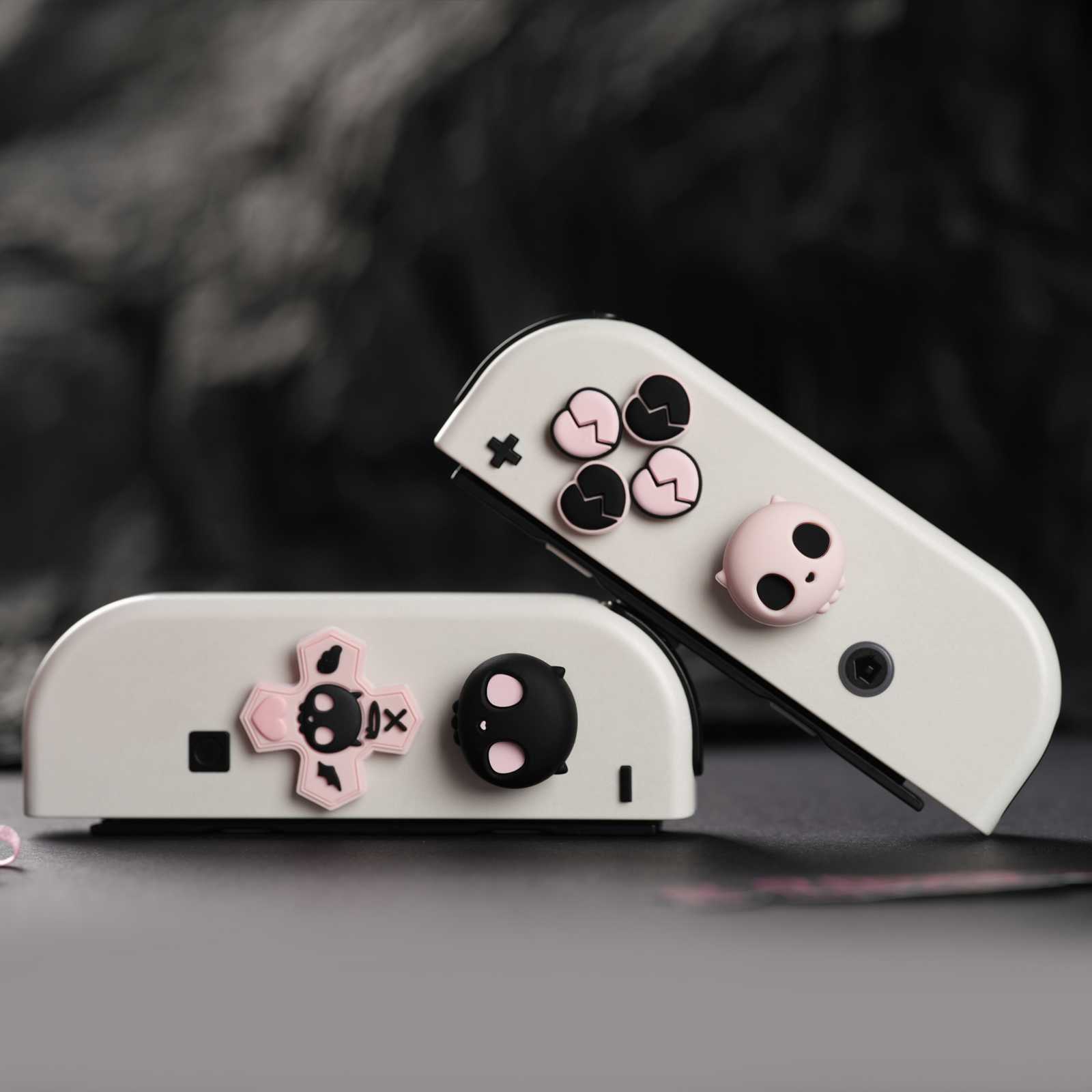 GeekShare ABXY Key Button Caps D-pad Cover for Nintendo Switch/SwitchOLED Skull