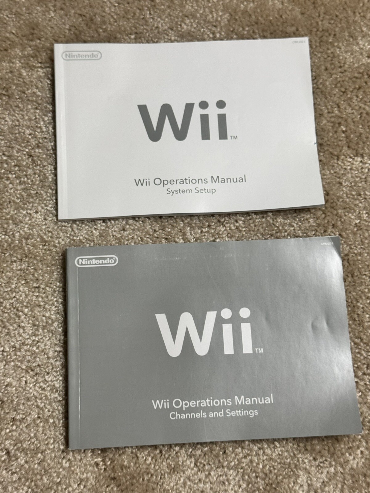 Nintendo Wii Operations Instruction Manuals