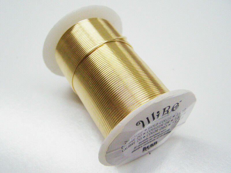 26Ga Gold Color Beadsmith Tarnish Resistant Craft Wire