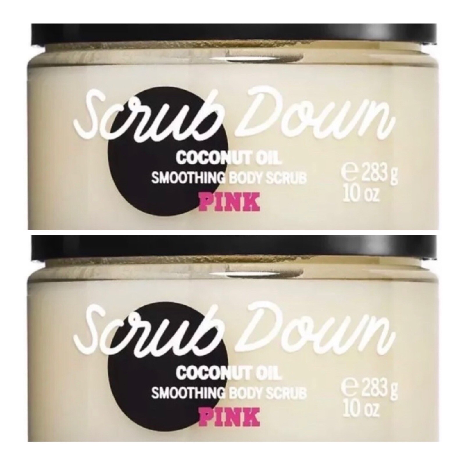 Victorias Secret PINK Scrub Down Smoothing Body Scrub ~ 10 fl.oz. ( Lot of 2 )