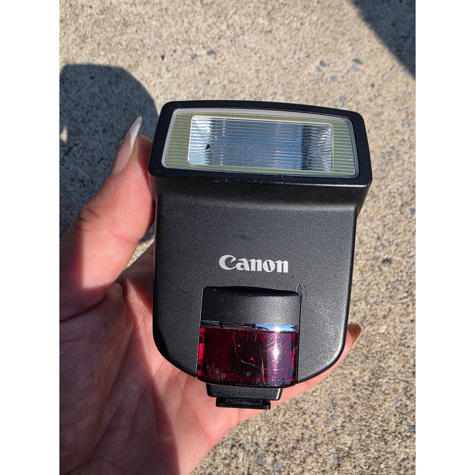 Canon Speedlite 220EX External Camera Flash E-TTL Black Made in Japan