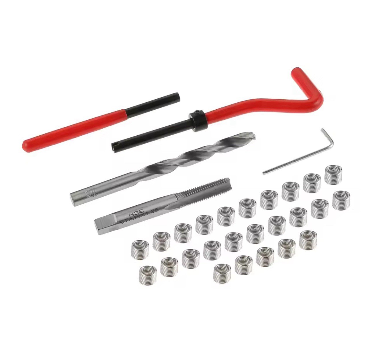 M6 x 1.0 Thread Repair Kit – 30PCS Stainless Steel Helicoil Insert Set