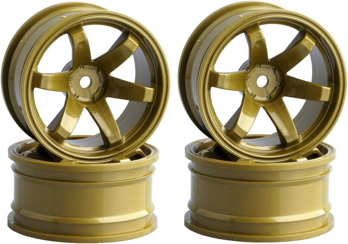 4PCS Plastic Wheels Rims Diameter 52Mm for 1/10 Scale on Road Touring Racing Dri