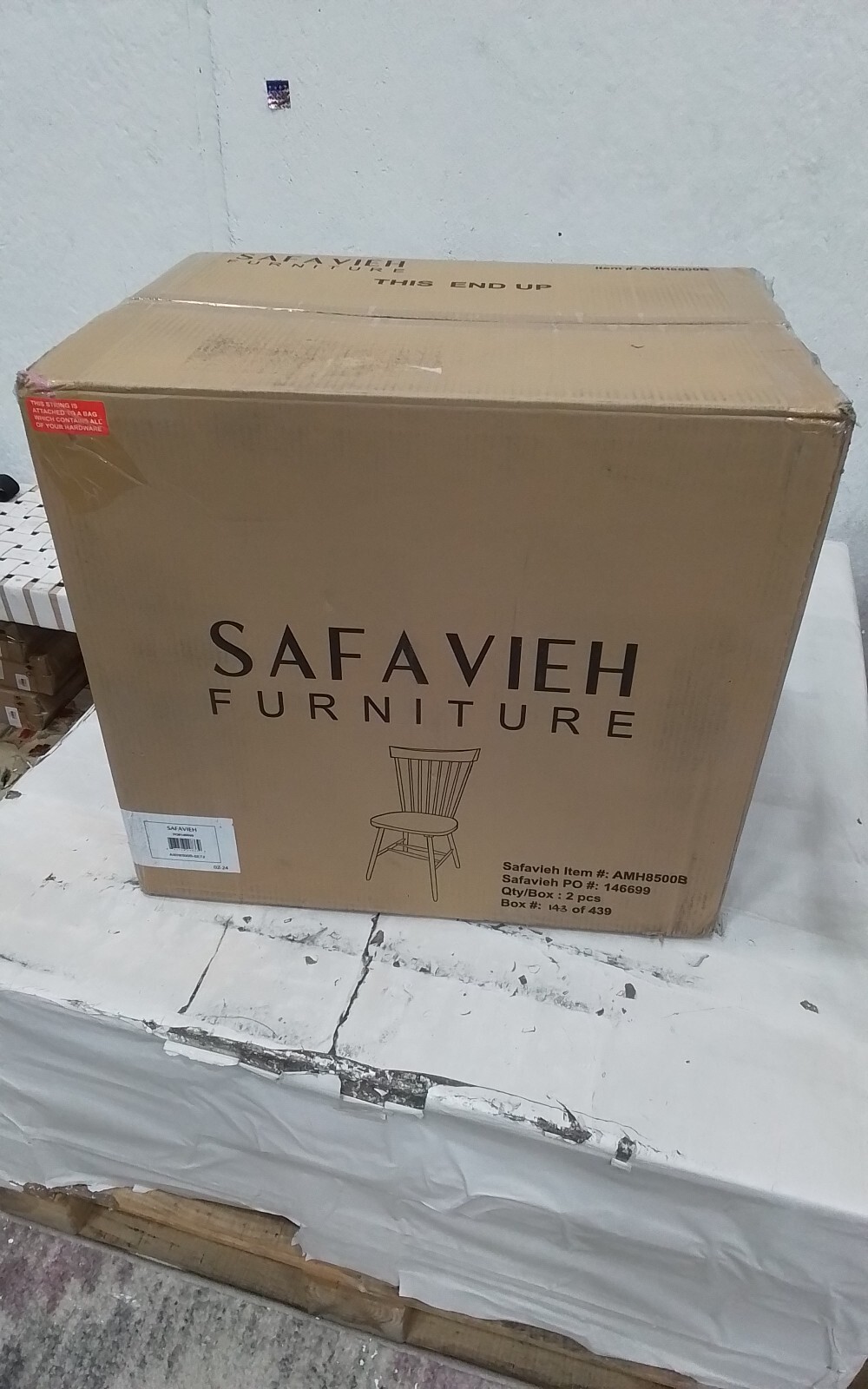 Safavieh PARKER SPINDEL SIDE CHAIR, Reduced Price 2172750034 AMH8500B