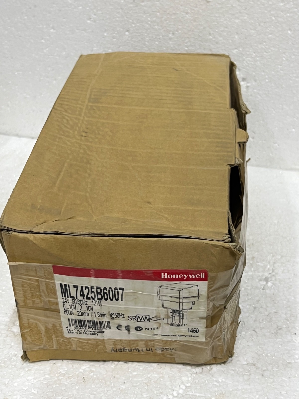 Honeywell ML7425B6007 Pneumatic Actuator