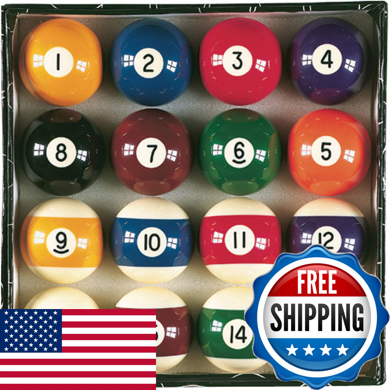 Viper Billiard Master 2-1/4 Regulation Size Billiard/Pool Balls Complete 16