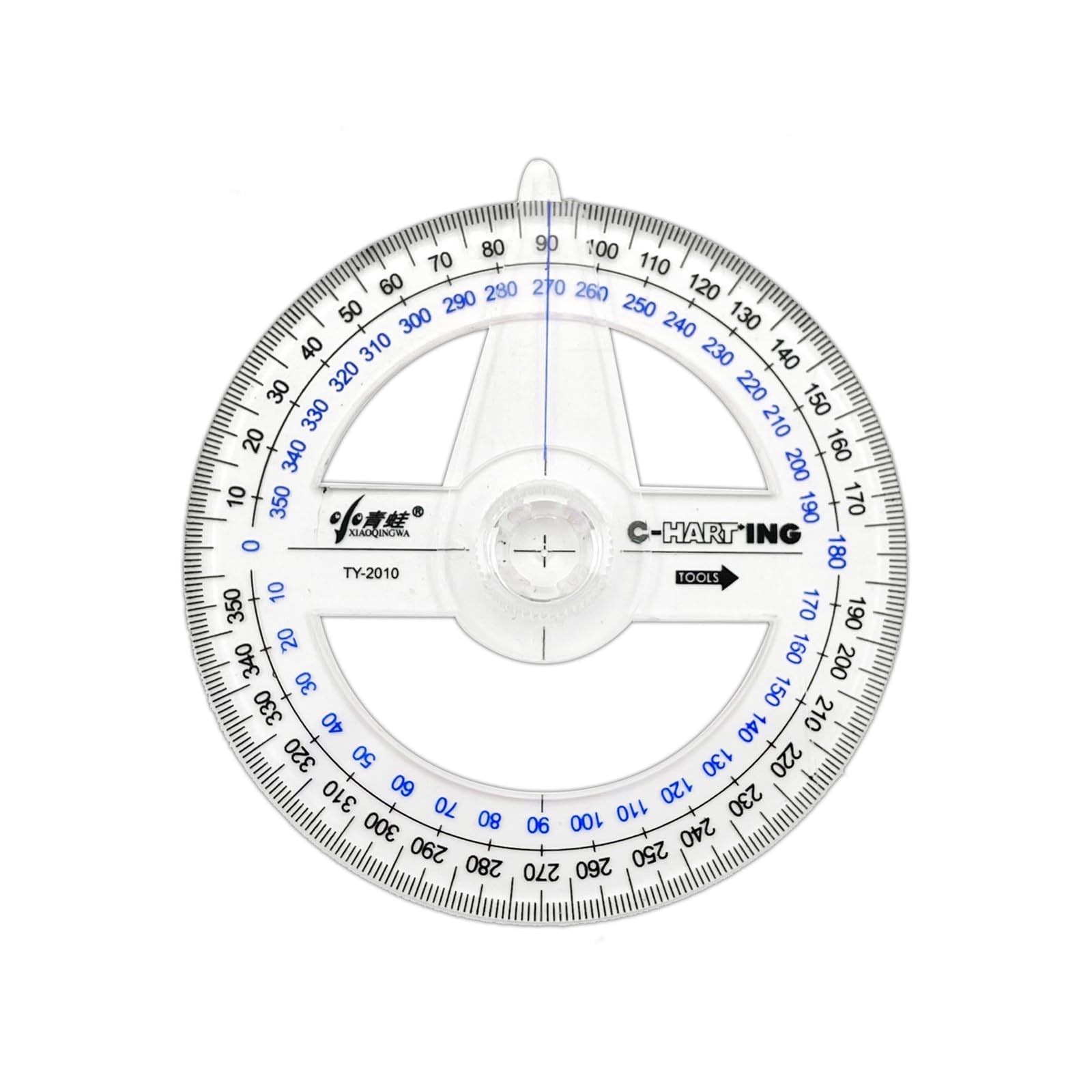 360° Protractor Set (20-Pack) – Clear Plastic Math Protractors for Geometry, ...