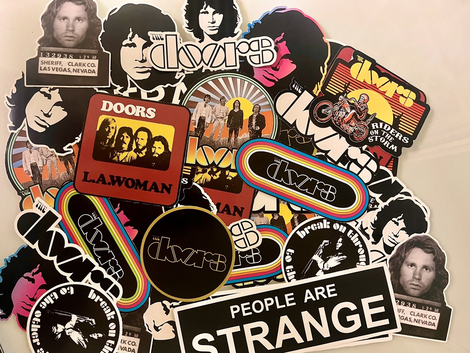The Doors Sticker Pack - Jim Morrison, Classic Rock Stickers
