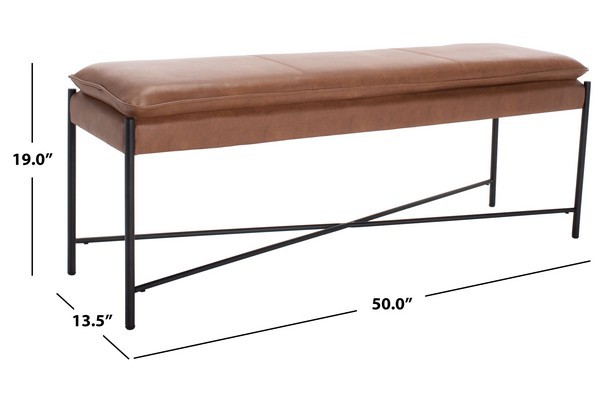 Safavieh KARA CUSHIONED X BENCH, Reduced Price 2172793662 BCH6402B